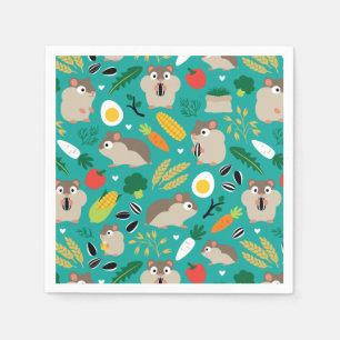 Servilleta De Papel Hamsters Y Sus Tratos