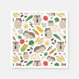 Servilleta De Papel Hamsters Y Sus Tratos