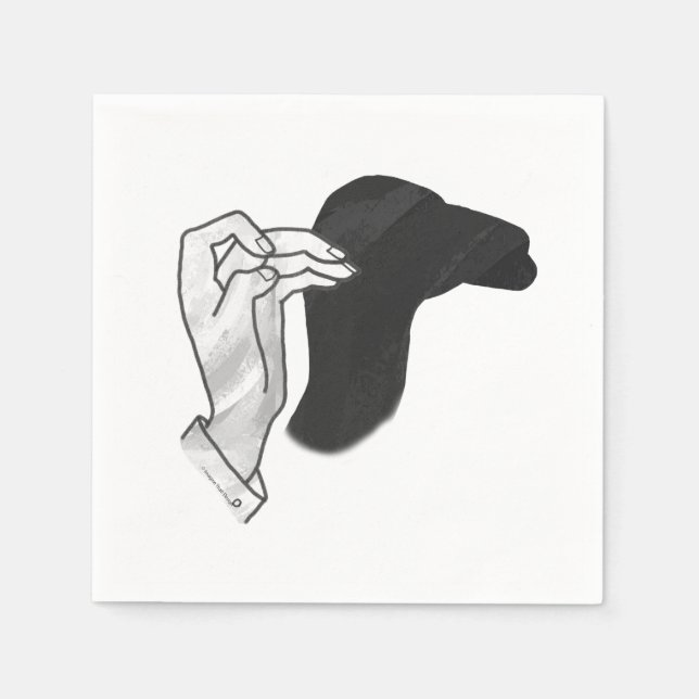 Servilleta De Papel Hand Silhouette Camel (Anverso)