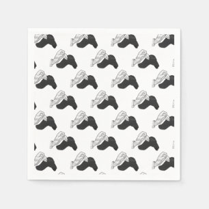 Servilleta De Papel Hand Silhouette Camel