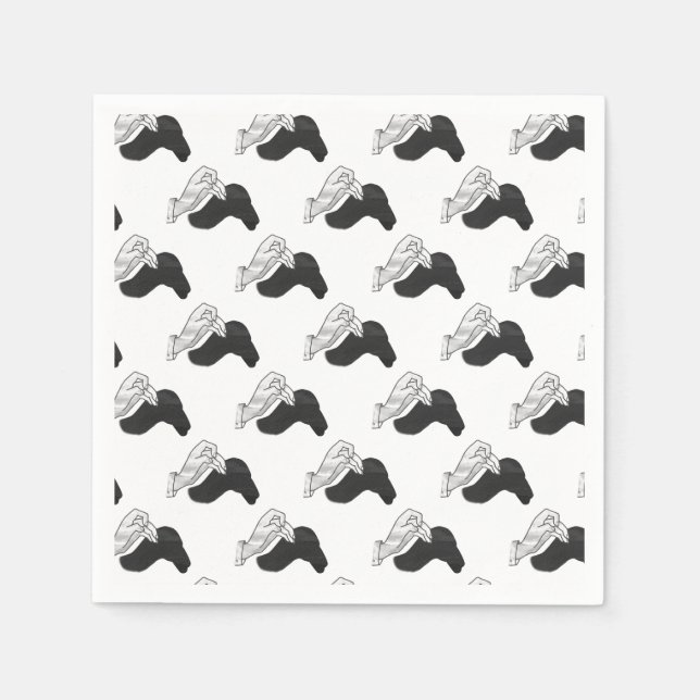 Servilleta De Papel Hand Silhouette Camel (Anverso)