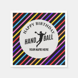 Servilleta De Papel Handball Girl Birthday, Handball Player Gift