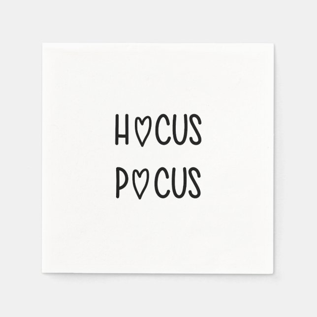 Servilleta De Papel Handwritten hocus pocus (Anverso)