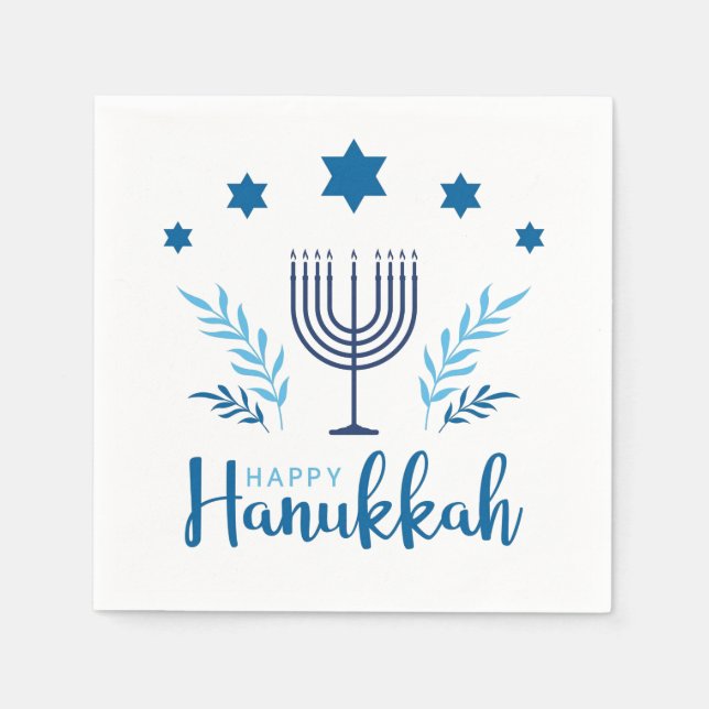Servilleta De Papel Hannukah menorah    (Anverso)