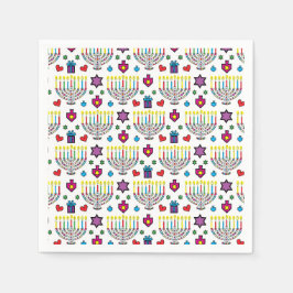 Servilleta De Papel Hanukiah Hanukkah Menorah Tiempo Fiesta