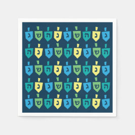 Servilleta De Papel Hanukkah Dreidel Party Napkins