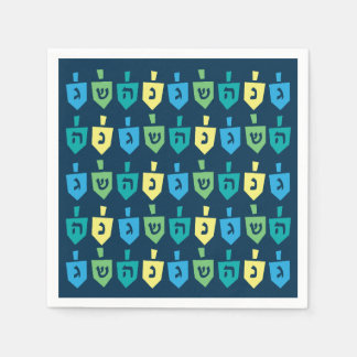 Servilleta De Papel Hanukkah Dreidel Party Napkins