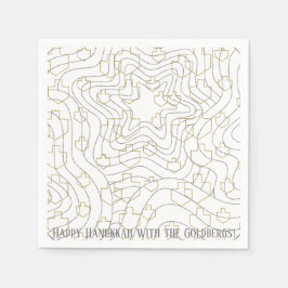 Servilleta De Papel Hanukkah Gold N Silver Dreides