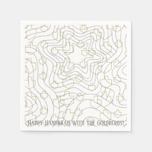 Servilleta De Papel Hanukkah Gold N Silver Dreides