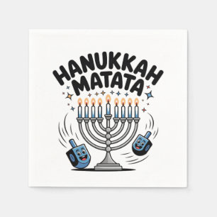 Servilleta De Papel Hanukkah Matata Divertido Hanukkah Judío