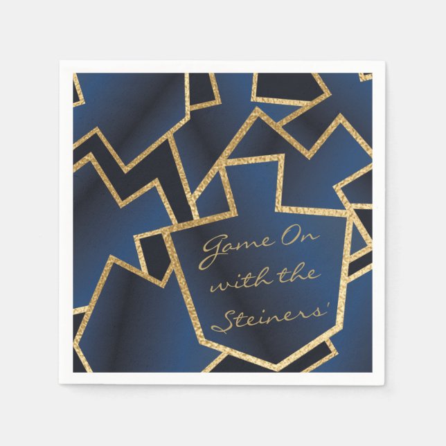 Servilleta De Papel Hanukkah Napkin Personaliza El Nuevo Elegante (Anverso)