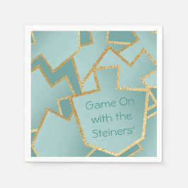 Servilleta De Papel Hanukkah Napkin personaliza el nuevo turquesa eleg