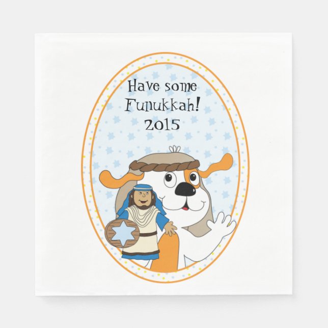 Servilleta De Papel Hanukkah Napkins Luncheon Standard Personaliza (Anverso)