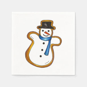 Servilleta De Papel Hanukkah Navidades de Snowman Sugar Cookie