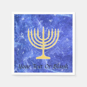 Servilleta De Papel Hanukkah Snowstorm Menorah