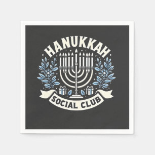 Servilleta De Papel Hanukkah Social Club Funny Jewish Hanukkah
