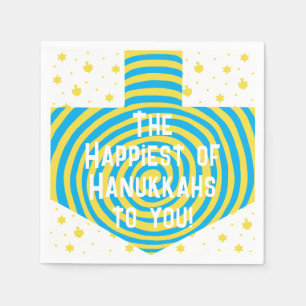 Servilleta De Papel Hanukkah Swirl Dreidel