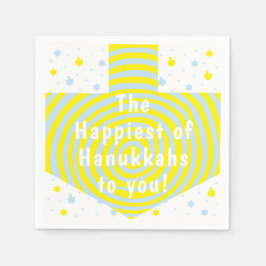 Servilleta De Papel Hanukkah Swirl Dreidel