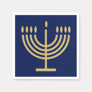 Servilleta De Papel Hanukkiah Feliz Hanukkah Judío dreidel Menorah