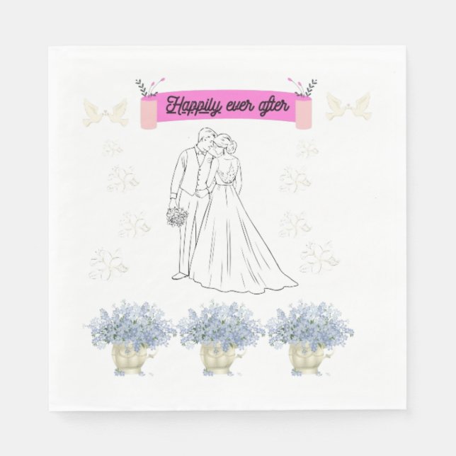 Servilleta De Papel Happily ever after (Anverso)