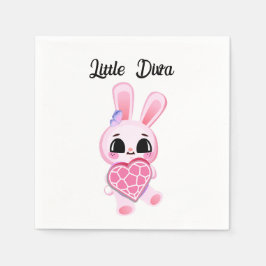 Servilleta De Papel Happiness magic sweet bunny in the rainbow