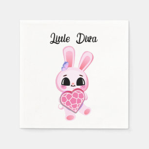 Servilleta De Papel Happiness magic sweet bunny in the rainbow