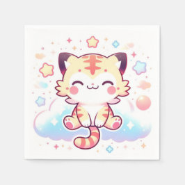 Servilleta De Papel Happy Adorable Tiger Baby Shower