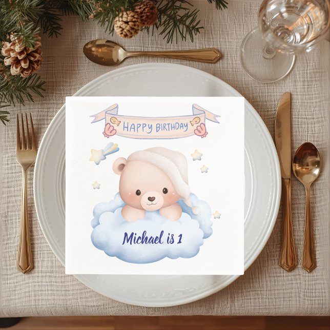 Servilleta De Papel Happy Birthday Personalized Paper Napkin (Subido por el creador)