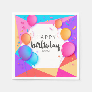 Servilleta De Papel Happy Birthday To You