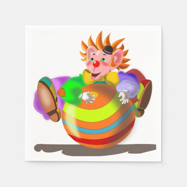 Servilleta De Papel Happy Clown Napkins (Anverso)