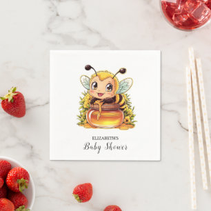 Servilleta De Papel Happy Colorful Bee Baby Shower