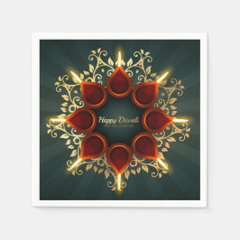 Servilleta De Papel Happy Diwali Napkins