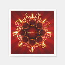 Servilleta De Papel Happy Diwali Napkins