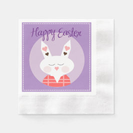 Servilleta De Papel Happy Easter Bunny Cocktail Paper Napkin