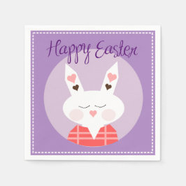 Servilleta De Papel Happy Easter Bunny Standard Coctel Paper Napkin