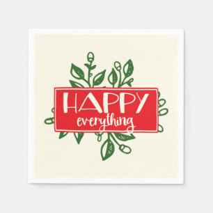 Servilleta De Papel Happy Everything Holiday Paper Napkins