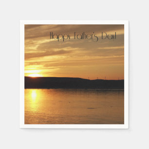 Servilleta De Papel Happy Father's Day Sunset Cocktail Napkins
