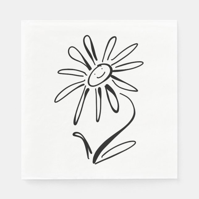 Servilleta De Papel HAPPY FLOWER Paper Napkin (Anverso)