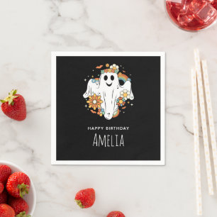 Servilleta De Papel Happy Ghost Retro Hippie Vibe
