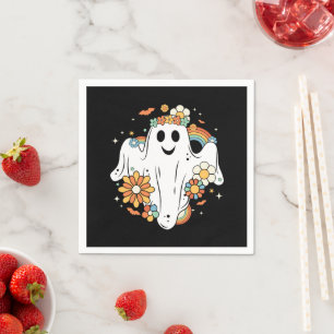 Servilleta De Papel Happy Ghost Retro Hippie Vibe