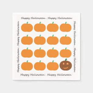 Servilleta De Papel Happy Halloween Cumpkin Patch