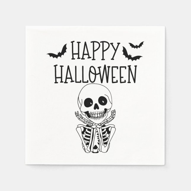 Servilleta De Papel Happy Halloween Serviette en papier (Anverso)