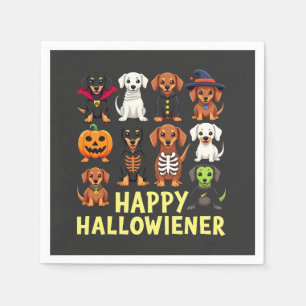 Servilleta De Papel Happy Hallowiener Spooky Halloween Dog Weiner