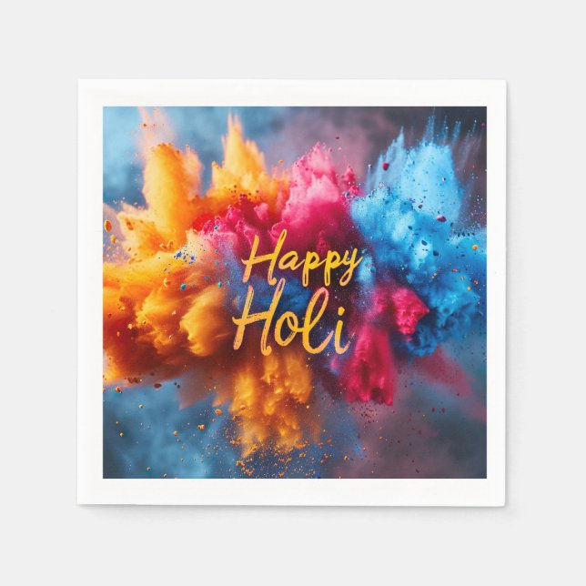 Servilleta De Papel Happy Holi Napkin (Anverso)