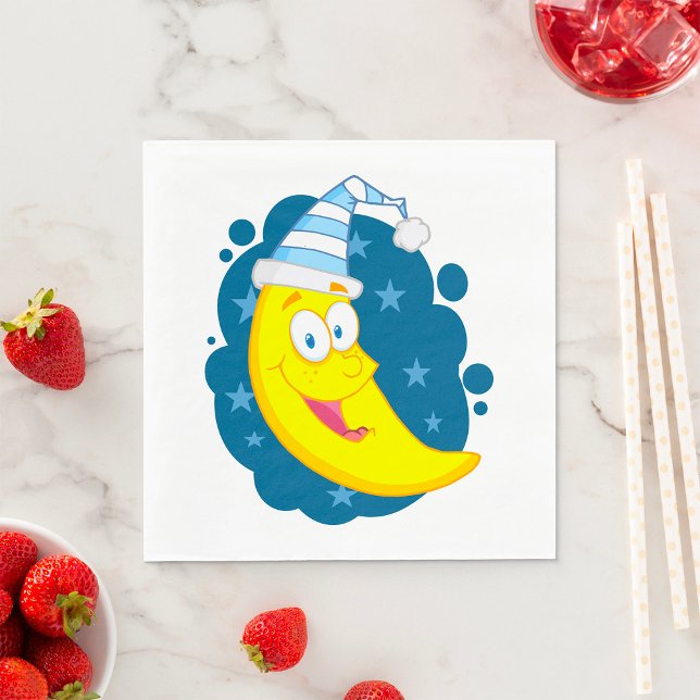 Servilleta De Papel Happy Moon Face (Subido por el creador)