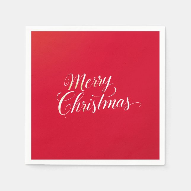 Servilleta De Papel Happy New Year Merry Christmas Holiday Season (Anverso)