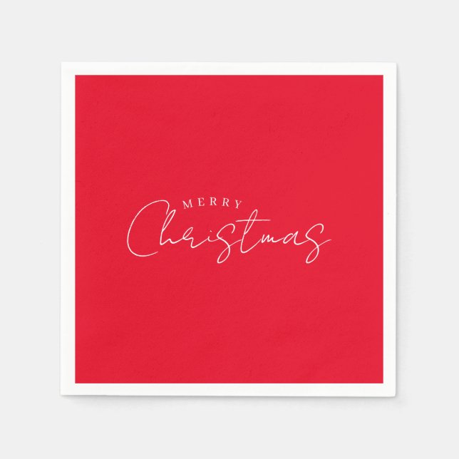 Servilleta De Papel Happy New Year Merry Christmas Holiday Season (Anverso)