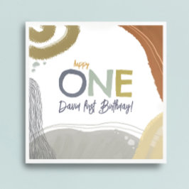 Servilleta De Papel Happy One First Birday boy Paper Napkin