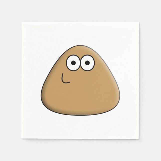 Servilleta De Papel Happy Pou - Napkin (Anverso)