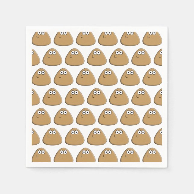 Servilleta De Papel Happy Pou - Napkin (Anverso)